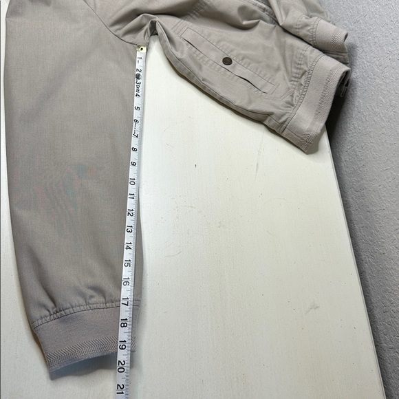 Ted Baker London Men's Cotton Blend Bomber Jacket Stone Ted Size 5 / US Size XL - Picture 15 of 16